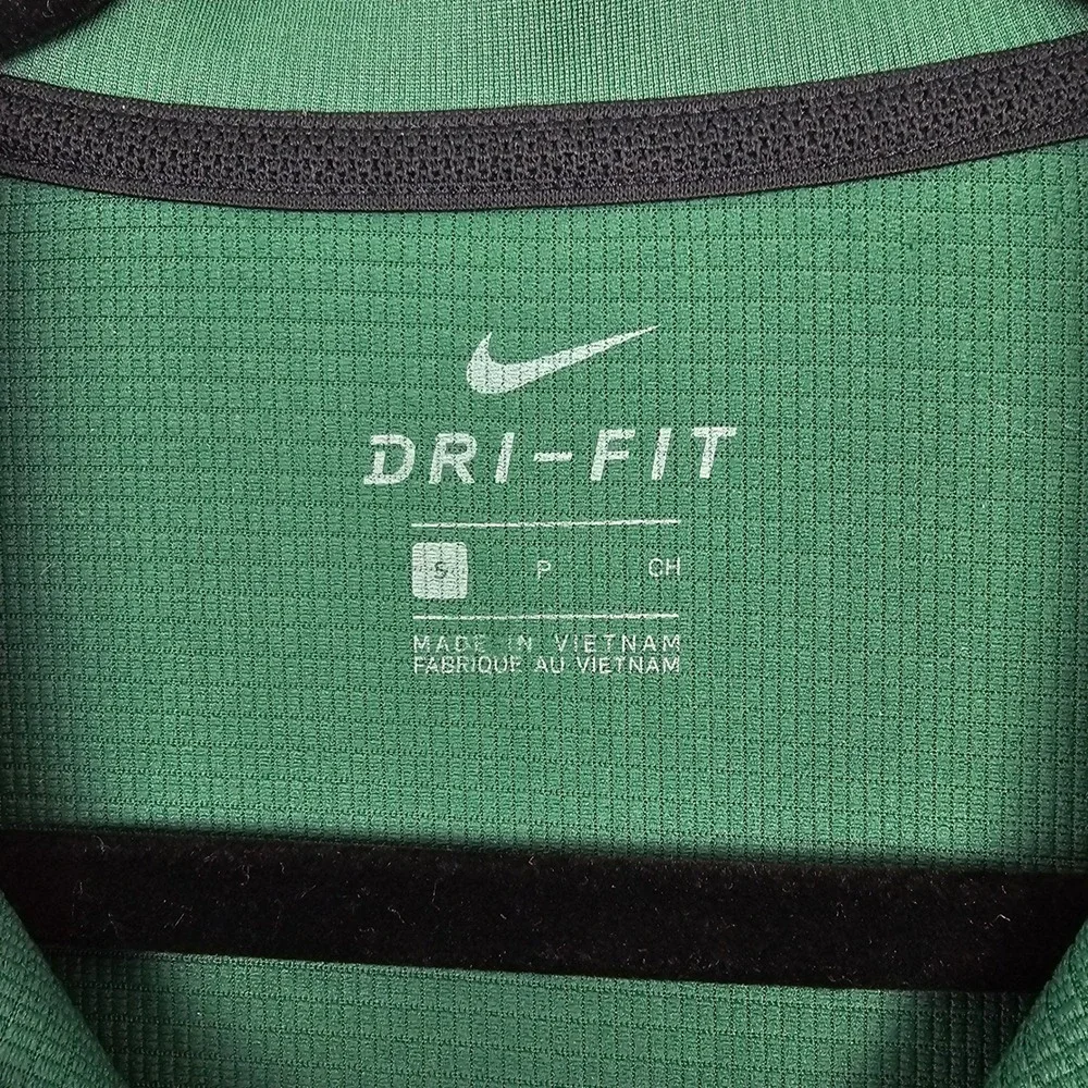 Nike Dri-FIT Men's Small Green Short Sleeve Golf Polo Shirt Performance Swoosh‎